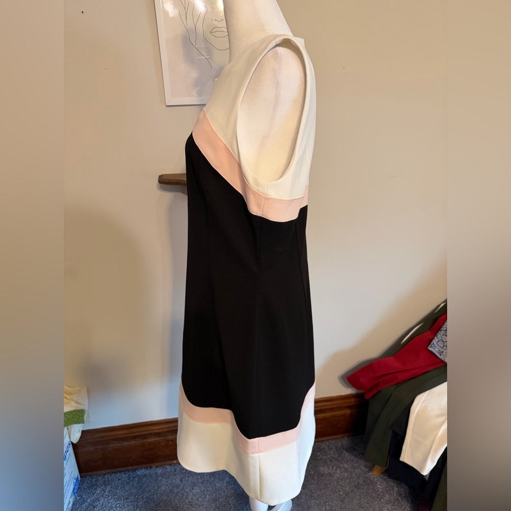 Tommy Hilfiger Black and Pink Midi Dress - Picture 2 of 5